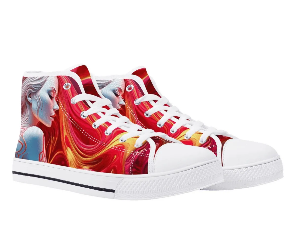 Red Ariel High Tops