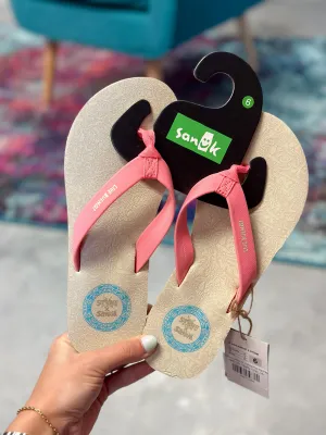 Sanuk Ashland St x Stone Pink Flip Flop
