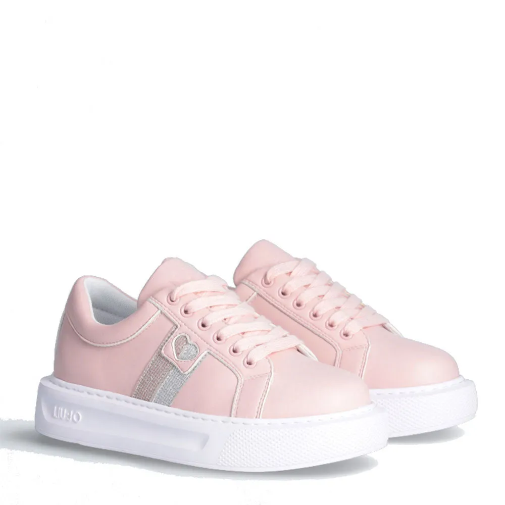 Scarpe LIU JO Sneakers Kylie 516 Nude con Glitter