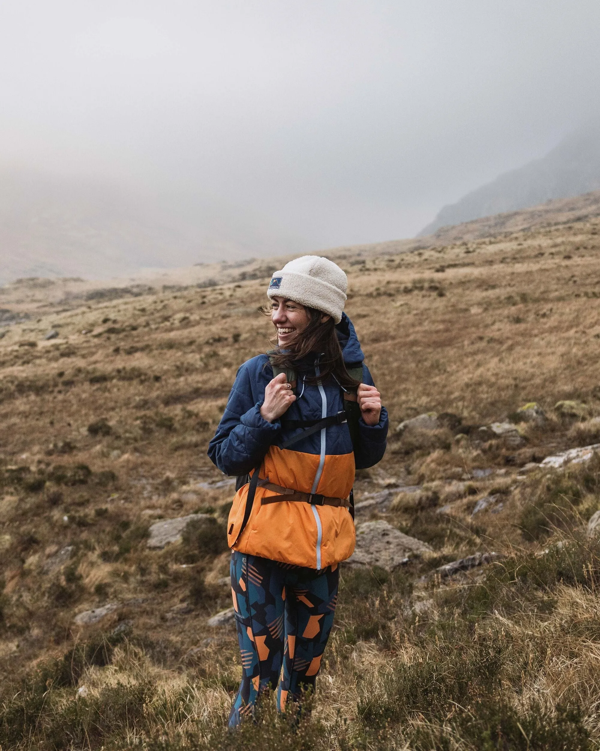 Singletrack Recycled Thermore Insulated Jacket - Dark Denim/ Apricot