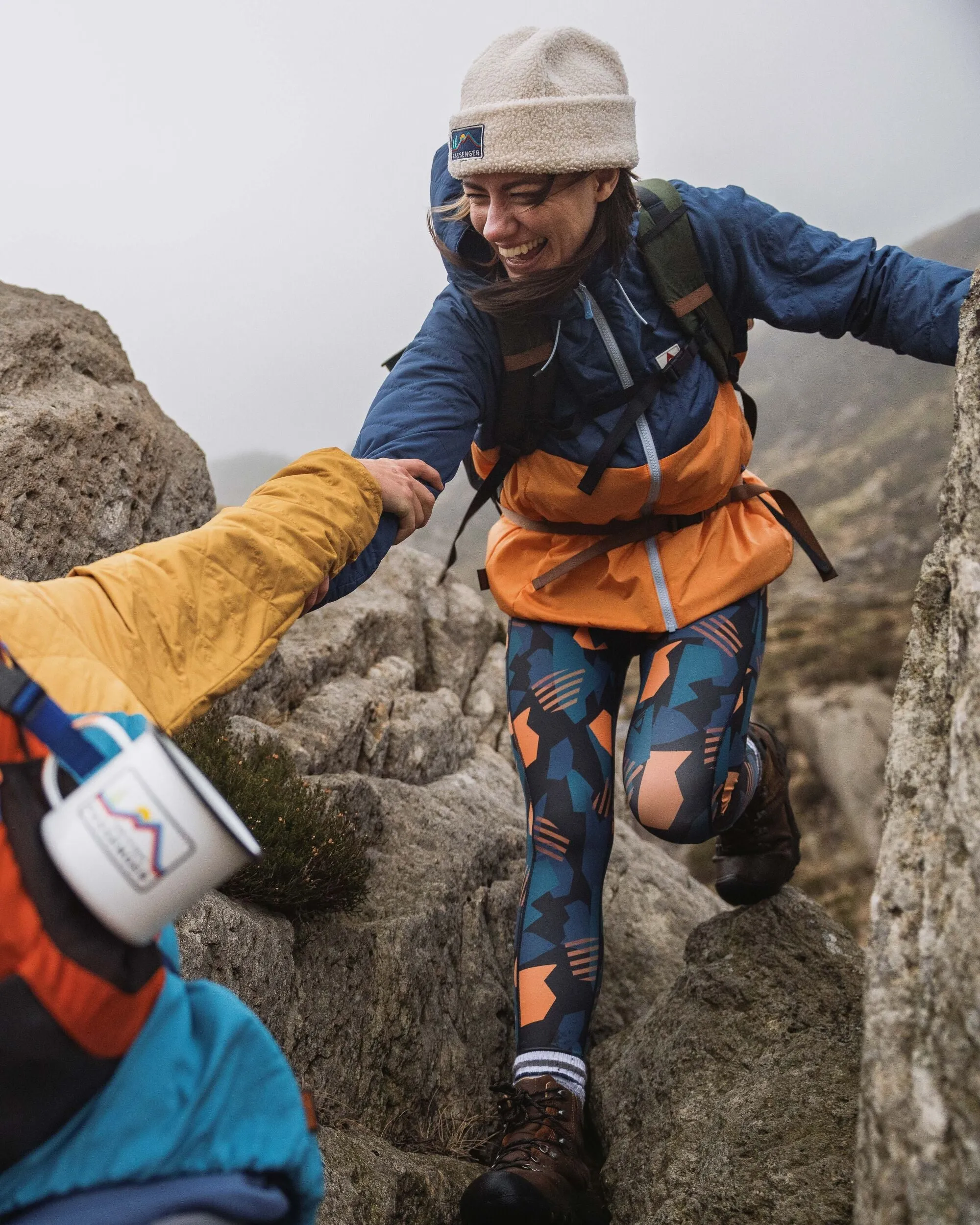 Singletrack Recycled Thermore Insulated Jacket - Dark Denim/ Apricot