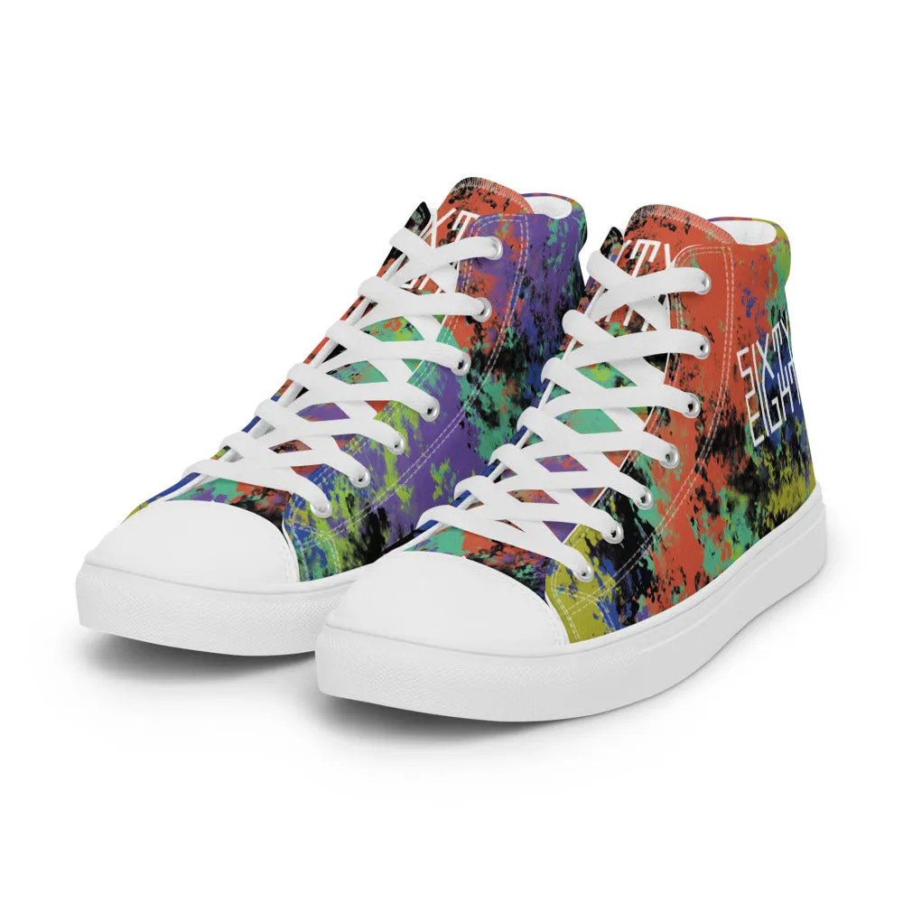 Sixty Eight 93 Logo White Fusion #1 Men's High Top Shoes