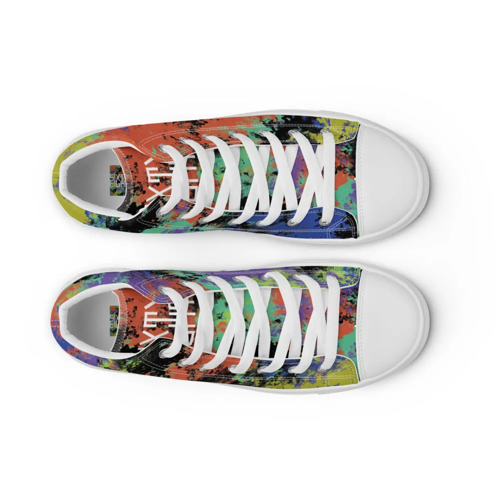 Sixty Eight 93 Logo White Fusion #1 Men's High Top Shoes