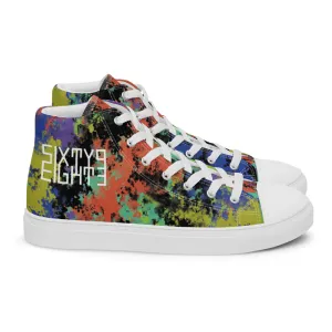 Sixty Eight 93 Logo White Fusion #1 Men's High Top Shoes