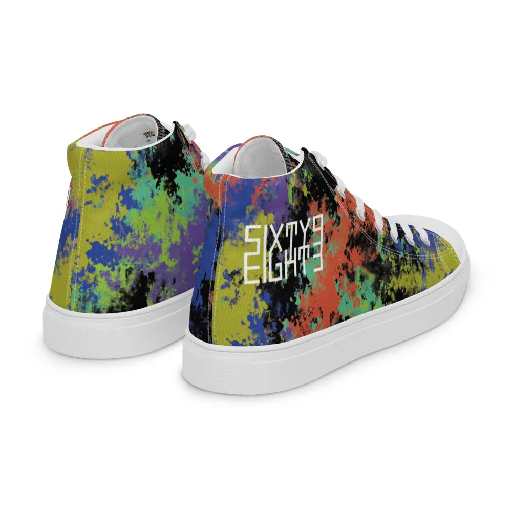 Sixty Eight 93 Logo White Fusion #1 Men's High Top Shoes