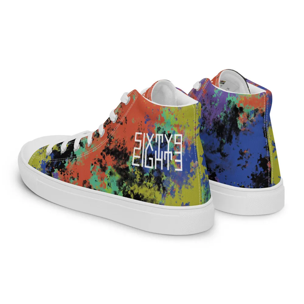 Sixty Eight 93 Logo White Fusion #1 Men's High Top Shoes