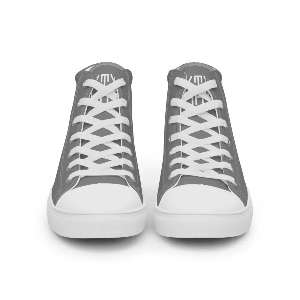 Sixty Eight 93 Logo White Grey Men's High Top Shoes