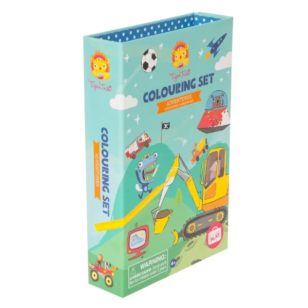 Tiger Tribe TT6-0207 Colouring Set - Adventures