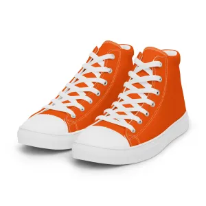 Women’s Orange high top canvas shoes